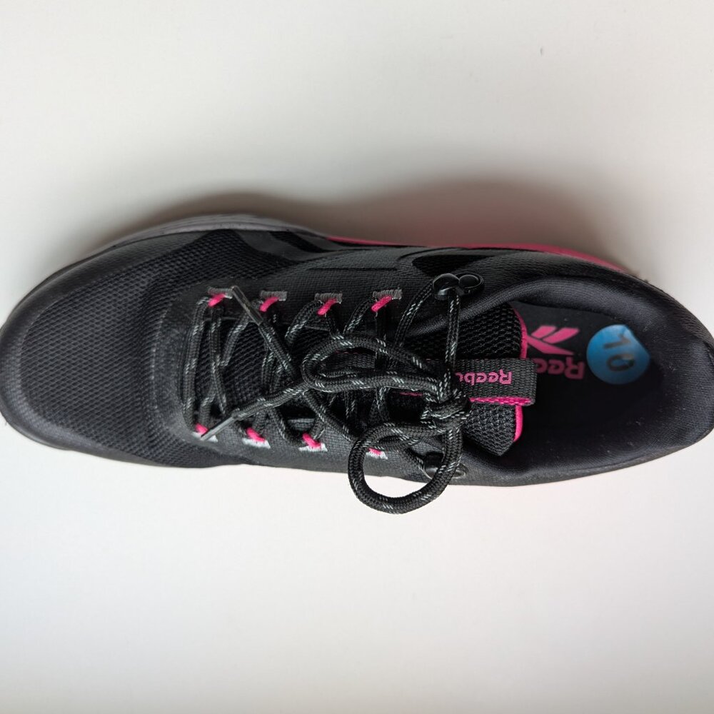 Reebok Women's Athletic Casual Running Walking Shoe 10AR30127W-BNP Black/Pink 10 - Picture 6 of 10